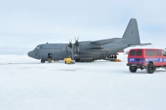 New Zealand Royal Air Force LC-130 cargo plane New Zealand Royal Air Force LC-130 cargo plane
