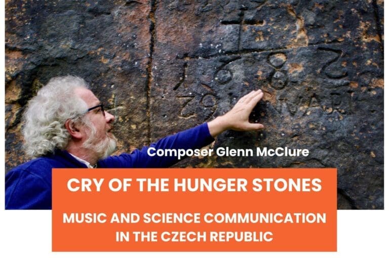 Glenn standing in front of hunger stones in Czech Republic
