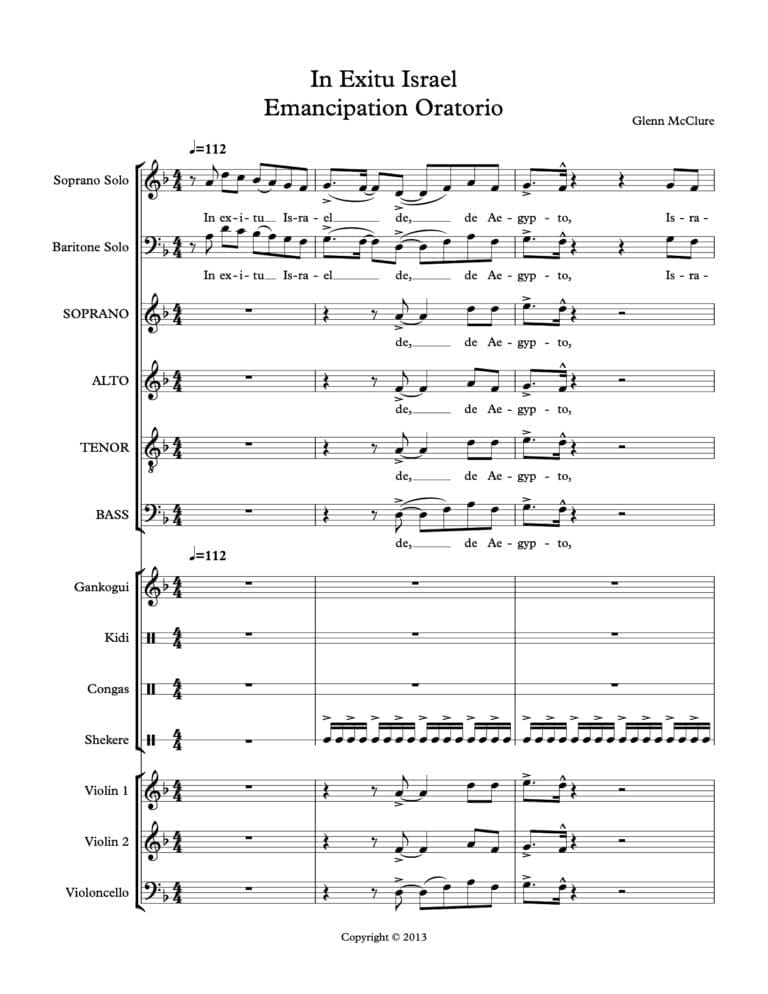 In Exitu Israel (from the Emancipation Oratorio)